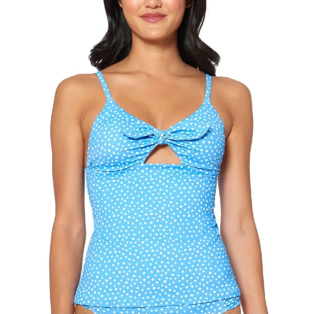 Jessica Simpson On the Spot Printed Swim Top